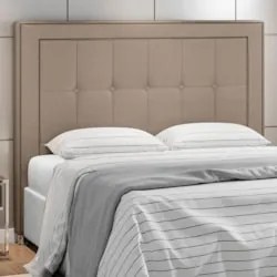 Cabeceira Cama Box Casal Queen 160cm Paolla Z37 Linho Bege - Mpozenato