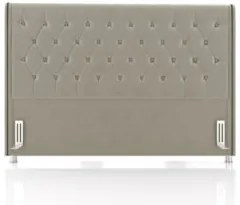 Cabeceira Cama Box Solteiro 90cm Florenza Z37 Veludo Bege - Mpozenato