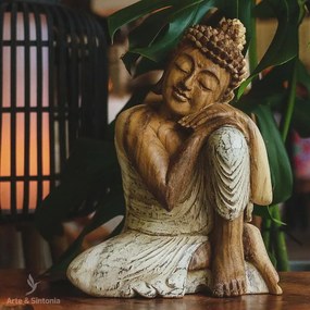 Buda Relax em Madeira Pátina | Bali