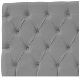 Cabeceira Estofada Liverpool 140 cm Casal Suede Cinza - ADJ Decor