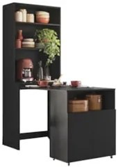 Mesa Bancada Gourmet Cantinho do Café Salt Preto Z06 - Mpozenato