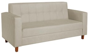 Sofá 2 Lugares Denver Linho Bege - ADJ Decor