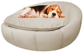 Cama Pet Ariel para Cães e Gatos Almofadada Veludo Cores - Nude