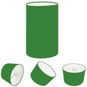 Cúpula Abajur Cilíndrica Cp-7002 Ø13x30cm Verde Folha
