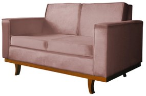 Sofá Dubai 2 Lugares Decorativo 1,50m Sala Veludo Crepe