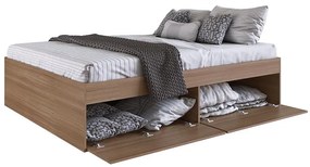 Cama De Casal Quarto Com 4 Portas Tókio 140cm - Montana