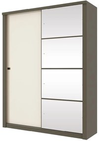 Guarda Roupa Roupeiro 2 Portas com Espelho 3 Gavetas Damasco