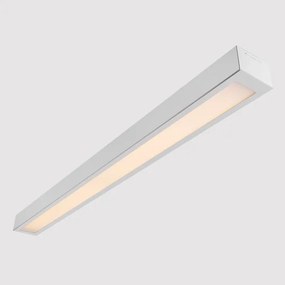 Plafon Led Sobrepor Aluminio Branco 36W Valencia - LED BRANCO QUENTE (3000K)