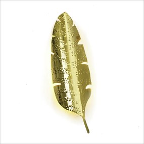 Arandela Flowers 55X16,5X7,5Cm Metal Alumínio Fita Led - Old Artisan A... (LISO, DOURADO FOSCO)