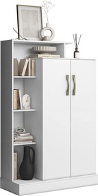 Armário Multiuso 91cm Lavanderia 2 Portas Cirelly A09 - D'Rossi - Branco