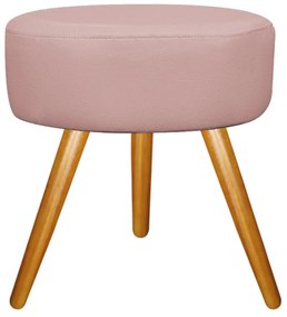 Kit 02 Puffs Sofia Palito Mel Suede Rosê - ADJ Decor