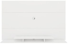 Painel Para TV Até 60" 1 Nicho 3 Prateleiras Premium Branco