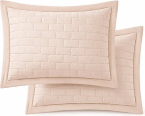 Jogo 2 Porta Travesseiros Literie Blush - Nude  50x70cm