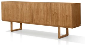 Buffet Larimar Portas Ripadas e Gaveteiro Interno Base Vazada em Madeira Jequitibá Design by Studio 3 Design