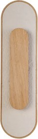 Arandela Led Cristal E Madeira Ash 8W 3000K Petra
