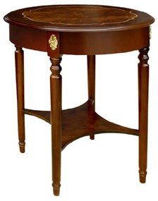 Mesa de Apoio George III Madeira Maciça Marchetaria Design Clássico