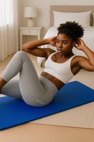 Colchonete Creche 150X60X4Cm Com Espuma D20 Orthovida - Azul