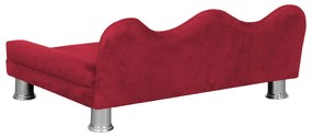 Cama Sofá Pet Meg Para Cães E Gatos Elegante e confortável Suede Vermelho