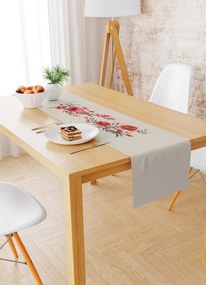 Trilho de Mesa Rosas 1 Peça