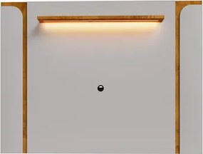 Painel Maresias Off White/Naturalle – Bechara Móveis