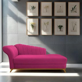 Recamier Vanessa 160cm Lado Direito Suede Pink - ADJ Decor