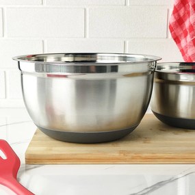 Bowl Inox Silicone Médio