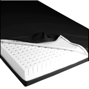 Capa Impermeável Para Colchão Solteiro 188X88X20Cm Em Napa Hospitalar... (Preto)