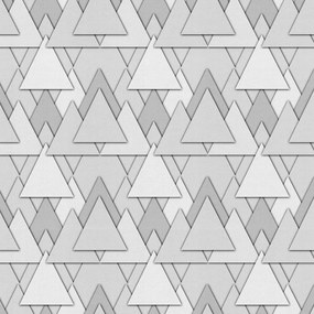 Adesivo geométrico triângulo 3D prata