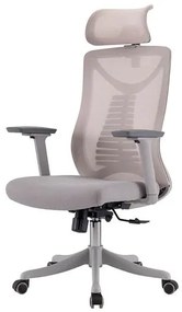 Cadeira Vancouver Presidente Tela Cinza Base Nylon e Rodízio - 76677 Sun House