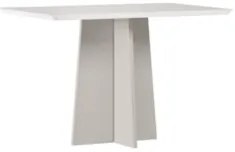 Mesa de Jantar Retangular 120cm 4 Lugares Zuma Off N02      - Mpozenat