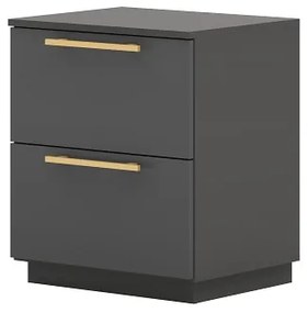 Mesa De Cabeceira Dubai 2 Gavetas Alasca - Vila Rica Móveis