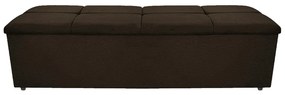 Calçadeira Munique 160 cm Queen Size Corano Marrom - ADJ Decor