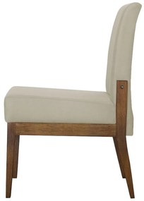 Cadeira de Jantar Helena Suede Bege - Decorar Estofados
