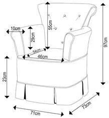 Poltrona de Amamentação Fixa com Puff Bárbara Sintético Cinza - Phoeni