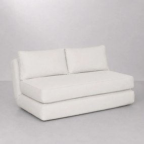Sofá Cama Dobra Casal Mix Bege