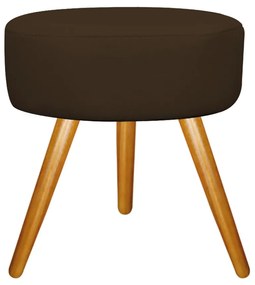 Kit 02 Puffs Sofia Palito Mel Suede Marrom - ADJ Decor