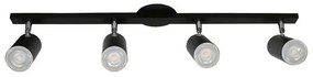Spot Sobrepor Trilho Aluminio 75Cm - PRETO FOSCO
