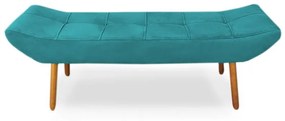 Cabeceira com Calçadeira Queen 160cm Maya Suede Turqueza - Sheep Estofados - Água