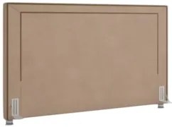 Cabeceira Cama Box Casal King 195cm Mali Z37 Veludo Bege - Mpozenato
