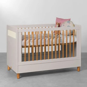 Berço Mini Cama Ollie com Pés Natural - Areia Fosco