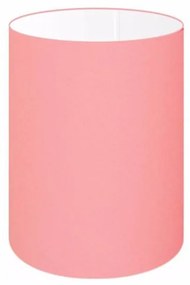 Cúpula Abajur Cilíndrica Cp-8003 Ø15x20cm Rosa Bebê