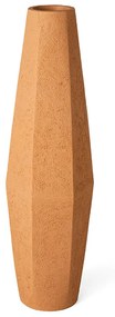 Vaso Hexagonal em Poliresina Terra - 42cm