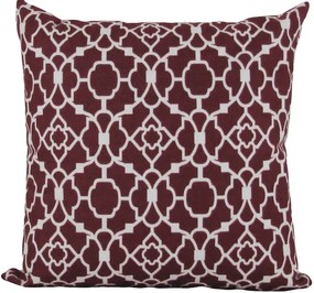 3 Capas Almofadas Hitz Vinho 43x43cm