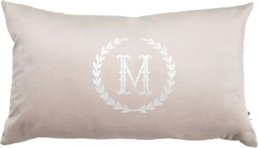 Almofada Monograma Delicata Bordado - Marfim  Marfim