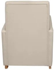 Poltrona Amamentação Base Madeira Balanço Lola Linho Bege F03 - Mpozen