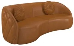 Sofá Decorativo com Almofadas 4 Lugares 318cm Tressê Zion Z32 Sintétic
