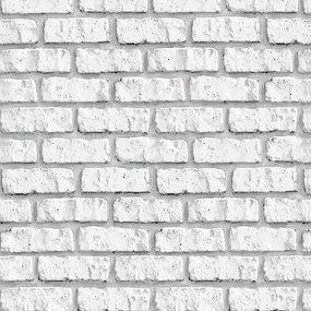Papel de Parede Adesivo Tijolo Branco