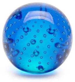 Peso Tela Bola Água-marinha Murano Cristais Cadoro