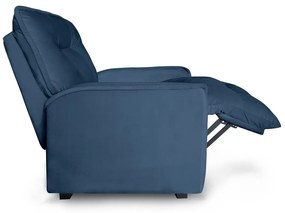 Poltrona do Papai Reclinável Orion Suede Azul Marinho - Sheep Estofados - Azul escuro