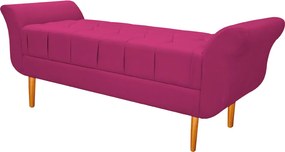Recamier Estofado Ari 195 cm King Size Suede Pink - ADJ Decor